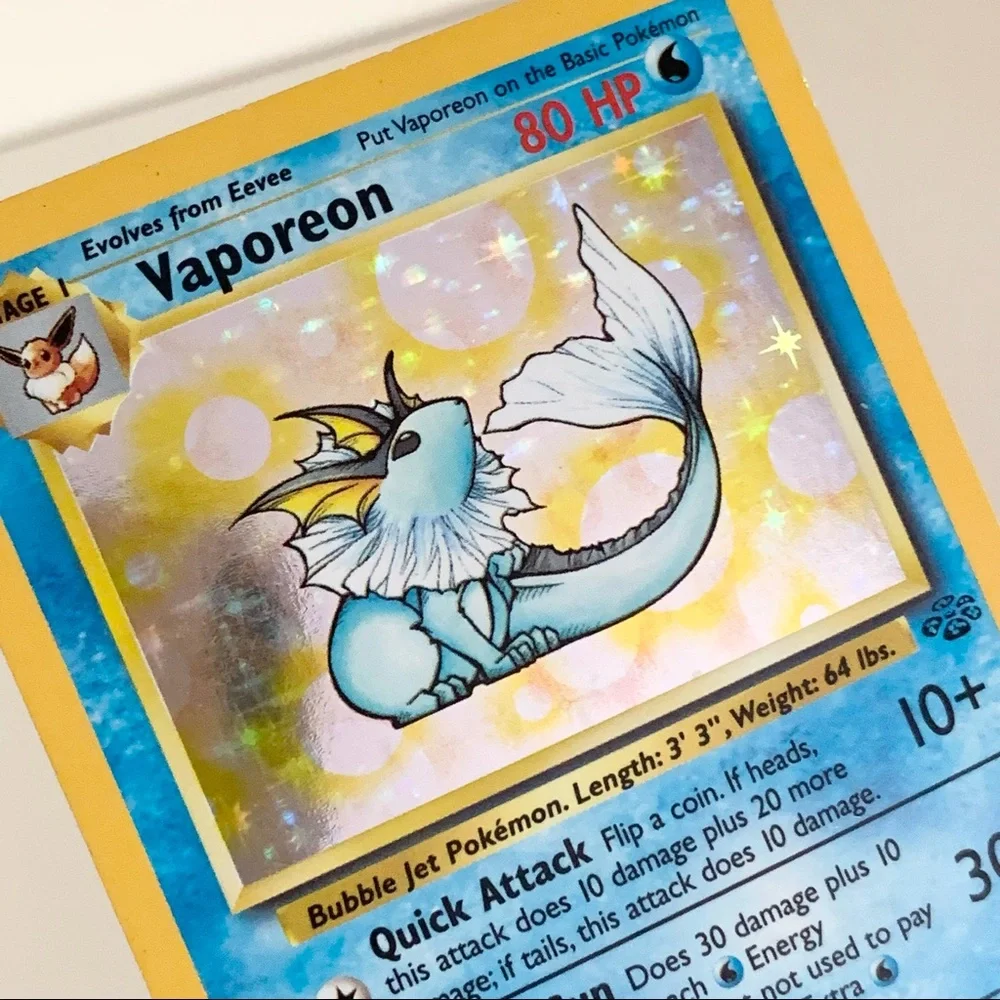 Hold 1999 Vaporeon Jungle Set Unlimited 1/64 Holo